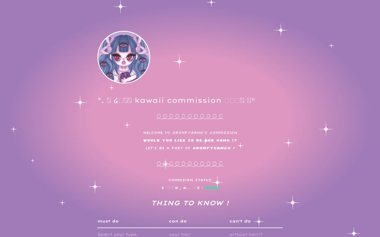 grumpy how to commission